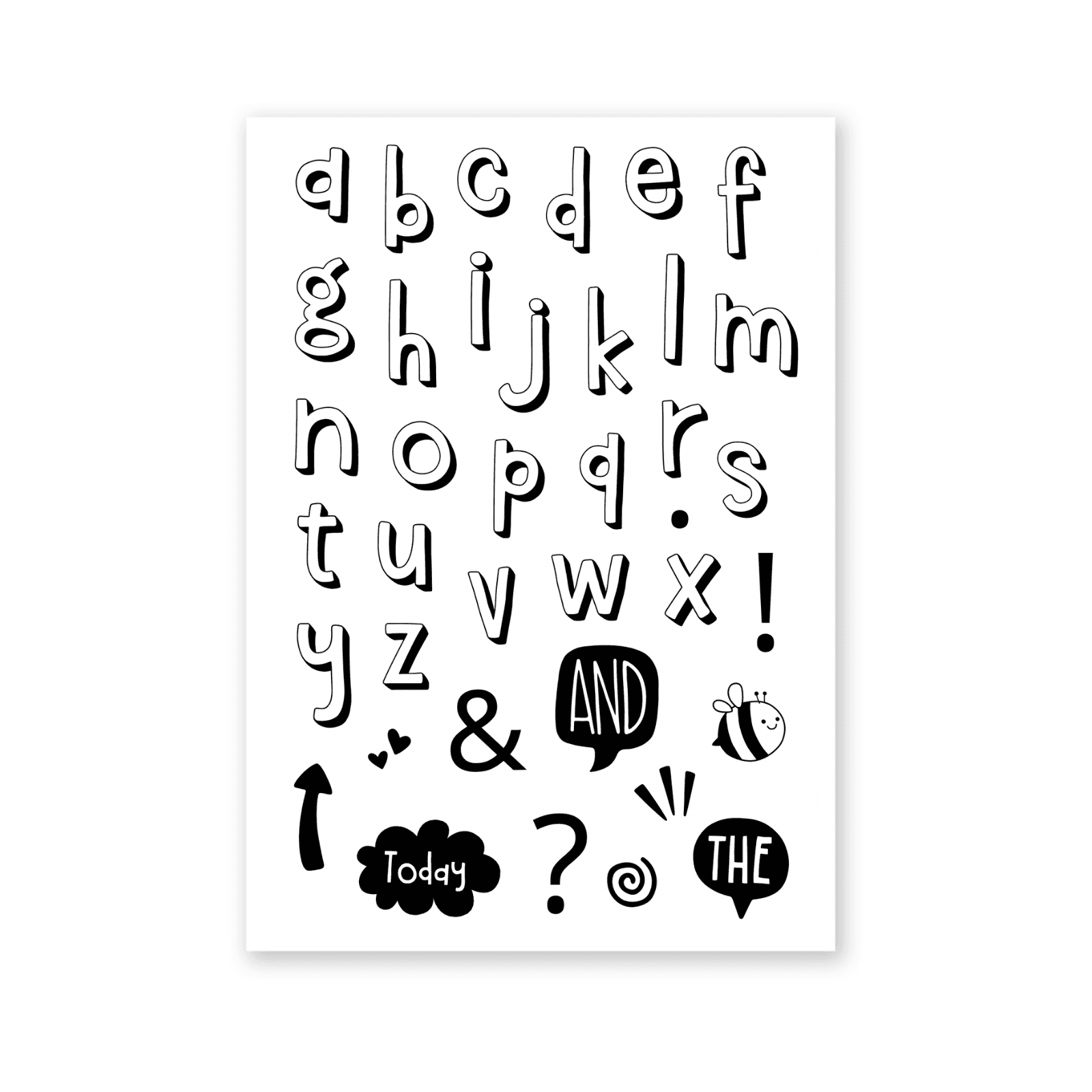 Sama Lower Alpha Stamp Set