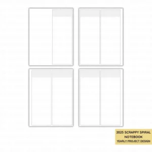 Yearly Project Scrappy Spiral Notebook