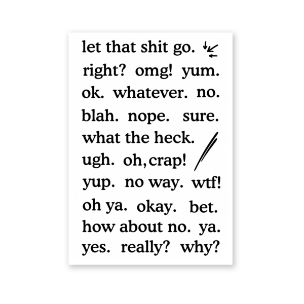 Oh My Word Stamp Set