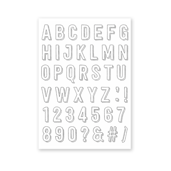 Tori Alpha Stamp Set