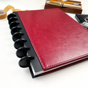 Memory Disc-bound Scrappy Notebook closeup-02