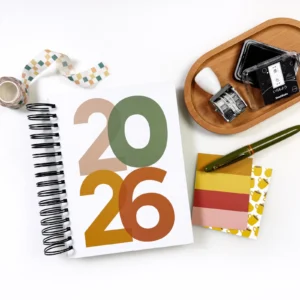 Memory Scrappy Spiral Notebook 2026 cover