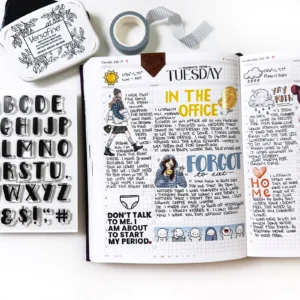 Stephanie Alpha Stamp spread